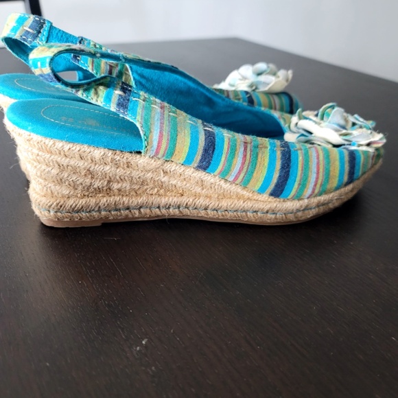 naturalizer wedge heels blue - Picture 2 of 6